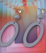 Diamond  Wooden Light Weight Dangle Earrings For Girls And Women.