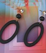 Charm Stylish  Diamond Wooden Earrings Light Weight For Girls And Women.