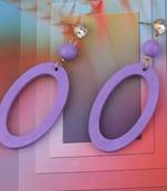 Designer Alegent Diamond Wooden Light Weight Earrings For Girls And Women.