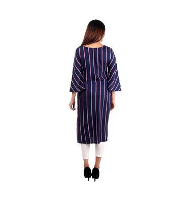 blue printed rayon kurti 4