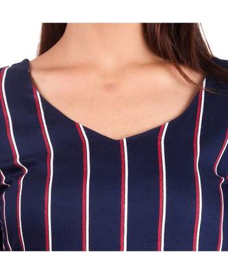 blue printed rayon kurti 5