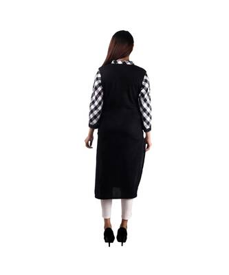black printed rayon kurti 4
