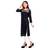 black printed rayon kurti