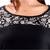 black printed rayon kurti