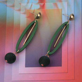 Attractive Wooden Light Weight Earrings For Girls And Women. 1