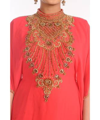Modern Islamic Arabic Kaftan Dress For Weddin Gown Party Wear Dress 2
