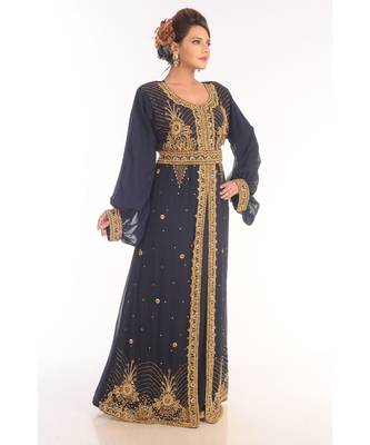 2019 Ramadan Eid Moroccan Kaftan Islamic Moroccan Jalabiya Dress 3