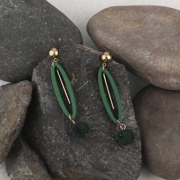 Attractive Wooden Light Weight Earrings For Girls And Women. 4