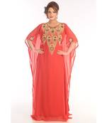 Royal Moroccan Dubai Beautiful Zari Work Jilbab Jalabiya Kaftan Dress