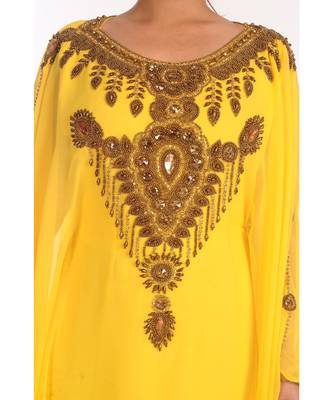 Gandura Moroccan Arabic Traditional Party Thobe Kaftan 2