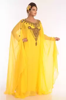Gandura Moroccan Arabic Traditional Party Thobe Kaftan
