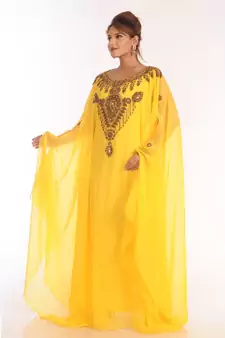 Gandura Moroccan Arabic Traditional Party Thobe Kaftan
