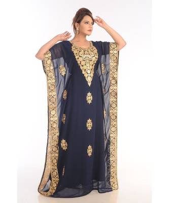 Beautiful Moroccan Islamic Wedding Gown Party Wear Gown For Women 3