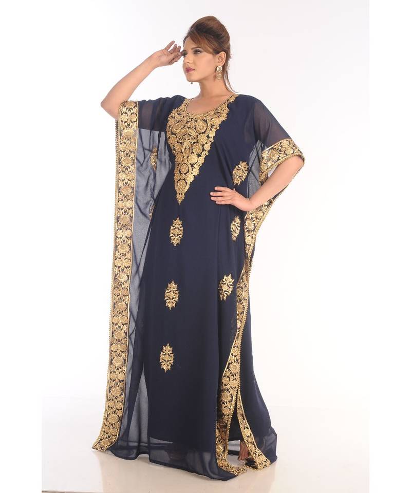 Beautiful Moroccan Islamic Wedding Gown Party Wear Gown For Women