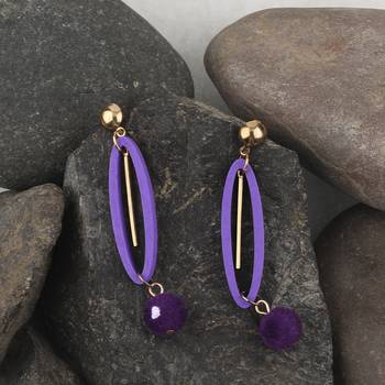 Exclusive Wooden Earrings Long Dangler Light Weight For Girls And Women. 4