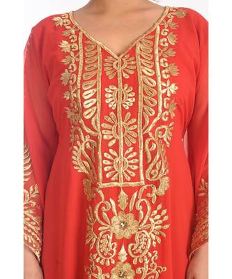 Dubai Morocan Arabic Islamic Kaftan Dress 2