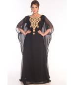 Royal Moroccan Dubai Beautiful Zari Work Jilbab Jalabiya Kaftan Dress