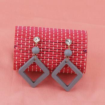 Antique Diamond  Wooden Dangler Earrings Perfect And Different Look For Women Girl. 2