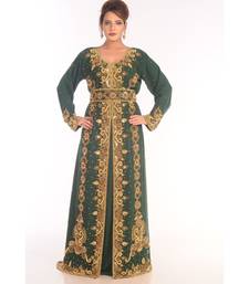 Eleagnt Modern Arabic Kaftan Dress For Women Wedding Gown