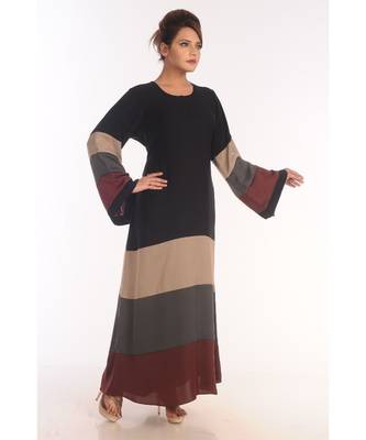 Royal Moroccan Dubai Beautiful Zari Work Jilbab Jalabiya Kaftan Dress 2