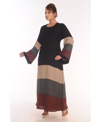 Royal Moroccan Dubai Beautiful Zari Work Jilbab Jalabiya Kaftan Dress 3