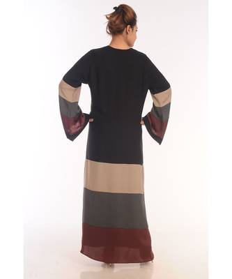Royal Moroccan Dubai Beautiful Zari Work Jilbab Jalabiya Kaftan Dress 4