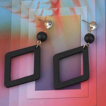 Beautiful  Diamond Wooden Earring For Perfect And Different Look For Women Girl 1