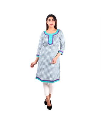 multicolor printed COTTON kurti 1