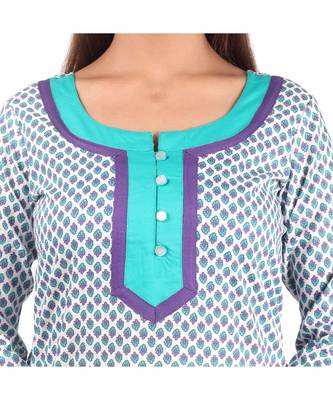multicolor printed COTTON kurti 5