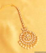 Bridal Flower Pattern Kundan Maang Tikka