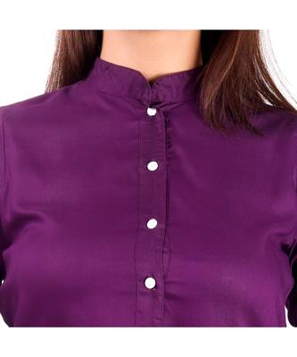 purple printed rayon kurti 5