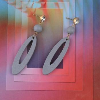 Beautiful Stylish Wooden Light Weight Dangler Earrings For Girls And Women. 1