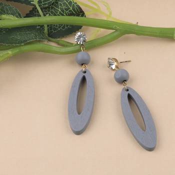 Beautiful Stylish Wooden Light Weight Dangler Earrings For Girls And Women. 2
