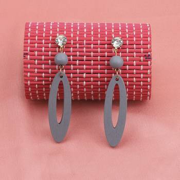 Beautiful Stylish Wooden Light Weight Dangler Earrings For Girls And Women. 3