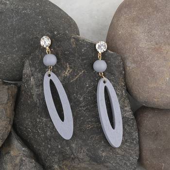 Beautiful Stylish Wooden Light Weight Dangler Earrings For Girls And Women. 4