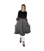 black printed rayon kurti