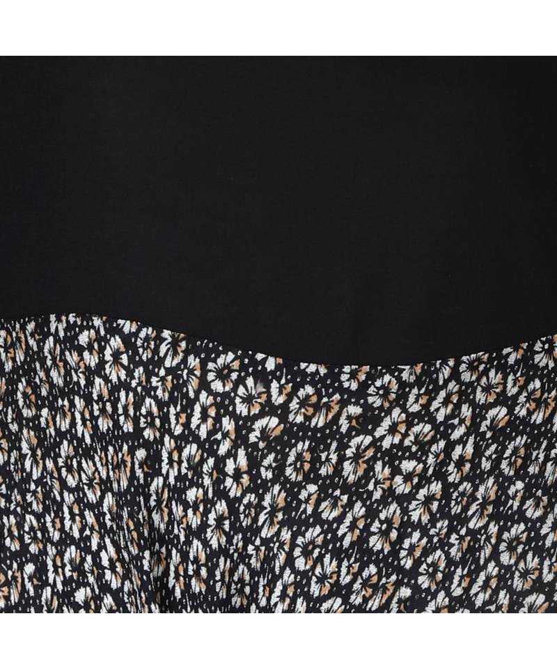 black printed rayon kurti