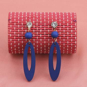 Antique Wooden Dangler Earrings Perfect And Different Look For Women Girl. 3