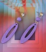 Designer Dangler Wooden Light Weight Earrings For Girls And Women.