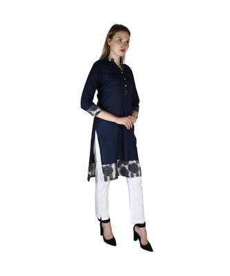 blue printed rayon kurti 3