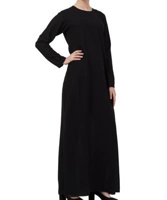 Black kashibo A Line Abaya With Side Pockets 7