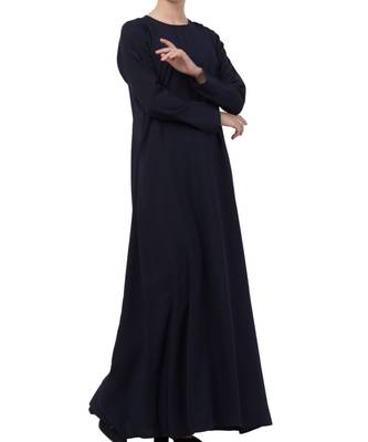Blue kashibo A Line Abaya With Side Pockets 5