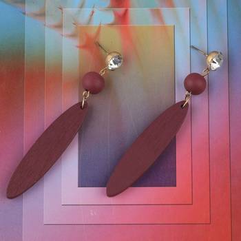 Party Wear Dangler Wooden Earrings For Girls And Women 1
