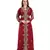 Maroon Georgette Embroidered Zari Work Islamic Kaftan
