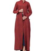 Multicolor Cotton Poly  Khadi Look Abaya Dress