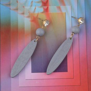 Designer Wooden Earrings Perfect And Different Look For Women Girl 1