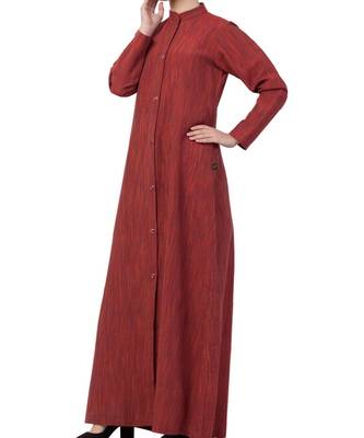 Multicolor Cotton Poly  Khadi Look Abaya Dress 5