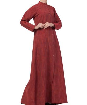 Multicolor Cotton Poly  Khadi Look Abaya Dress 6
