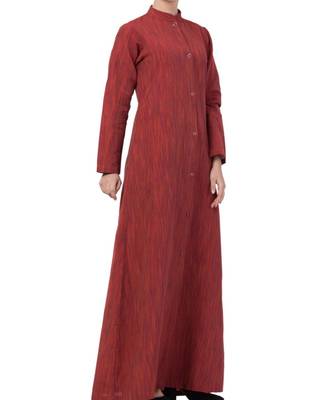 Multicolor Cotton Poly  Khadi Look Abaya Dress 7