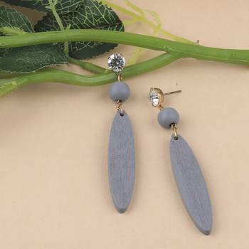 Designer Wooden Earrings Perfect And Different Look For Women Girl 2